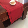 Linen-Look Table Runner for Kitchen & Dining Table | Simple Solid Colour Table Decor | Party & Holiday Tablecloth Runner, 32x180cm or 32x280cm