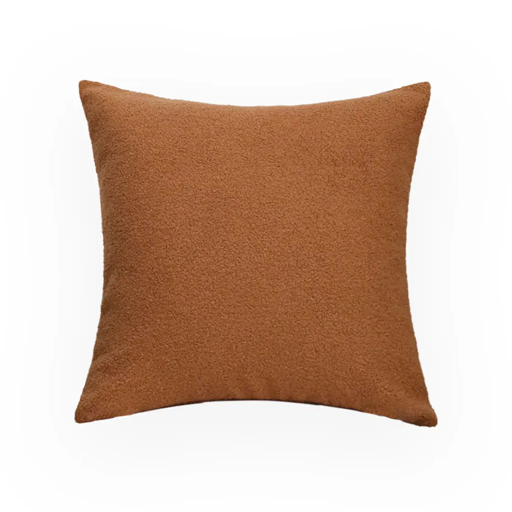 Teddy Faux Fur Throw Pillow Cover for Bedroom & Living Room Sofa | Plush Cozy Bedroom Decor | Nordic Neutral Cushion Cover in 11 Colours