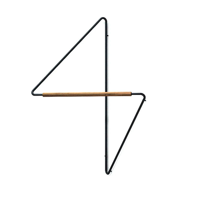 Wall Mounted Wooden Coat Rack for Entryway & Hallway | Minimalist Beech Wood & Steel Coat Hanger | Nordic Mudroom Storage in 3 Sizes
