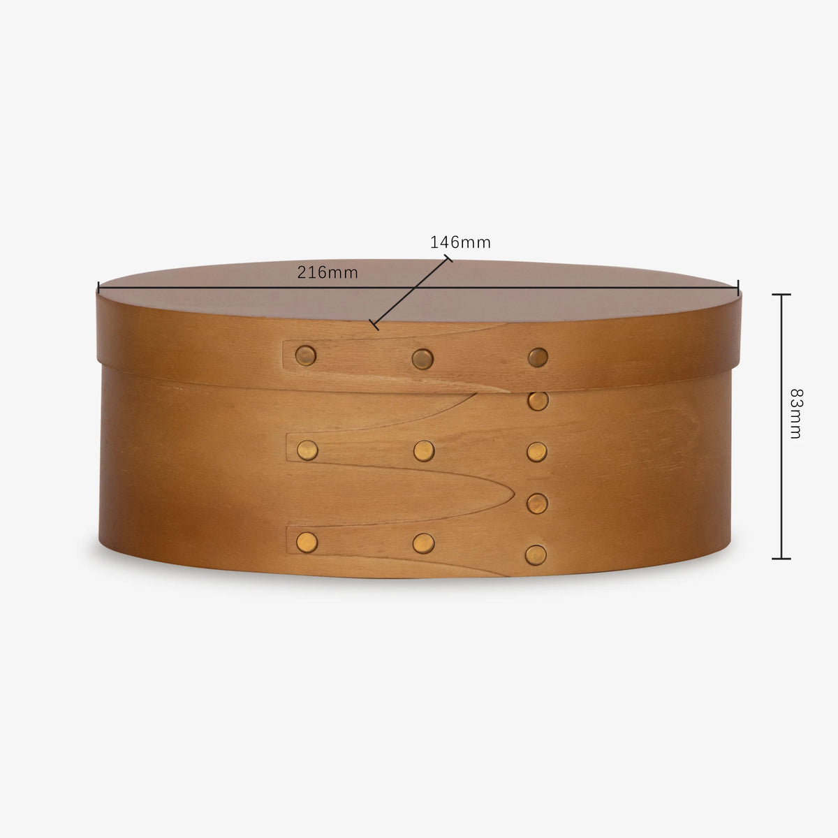 Oval Wooden Storage Box with Lid for Bedroom & Dresser | Vintage French-Style Keepsake & Jewellery Box | Decorative Organiser, 3 Sizes, 3 Colours