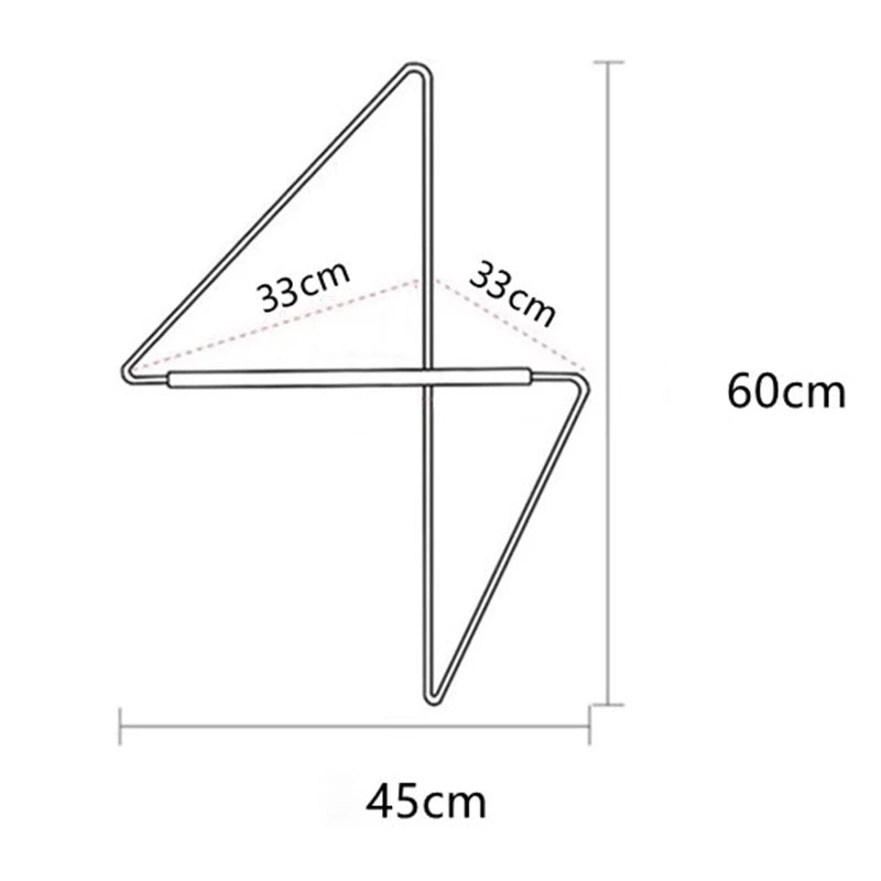 Wall Mounted Wooden Coat Rack for Entryway & Hallway | Minimalist Beech Wood & Steel Coat Hanger | Nordic Mudroom Storage in 3 Sizes