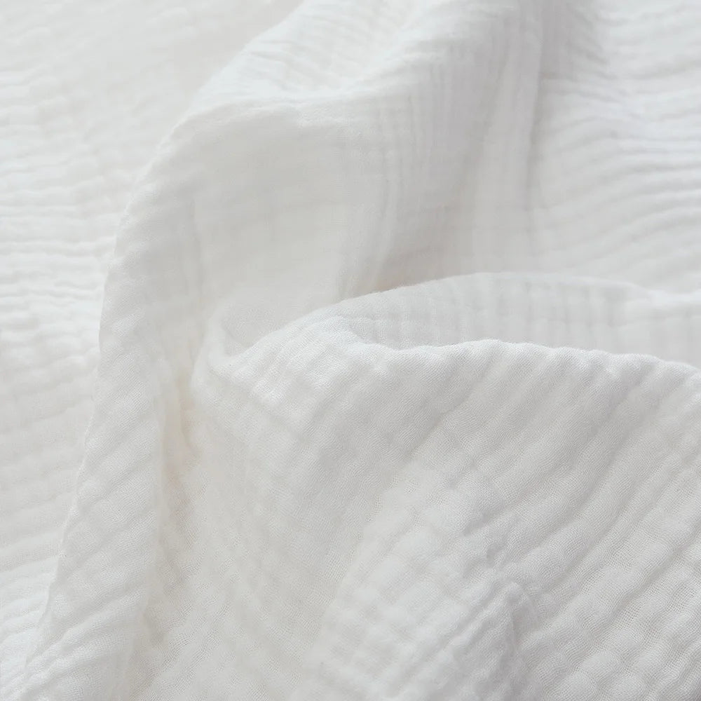 6-Layer Cotton Muslin Throw Blanket for Bed & Sofa | Lightweight Breathable Bedspread | Cozy Bedroom Decor | 3 Sizes, 9 Colours