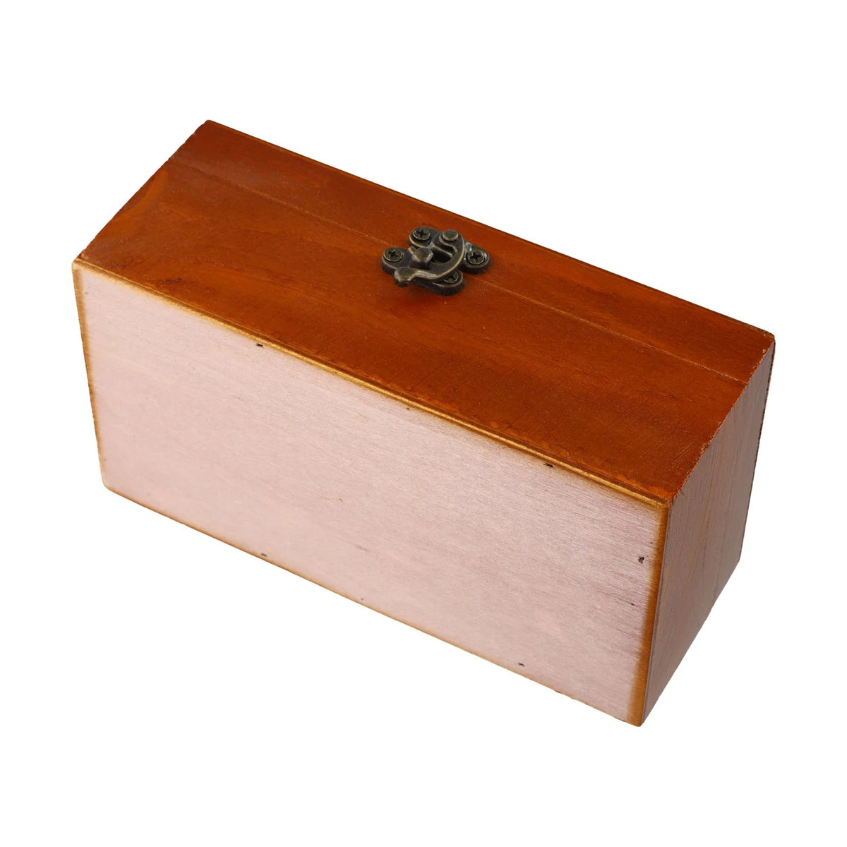 Wooden Storage Box with Lock & Hinged Lid for Home Office & Bedroom | Retro Keepsake Box | Decorative Valuables Case in S, M, L