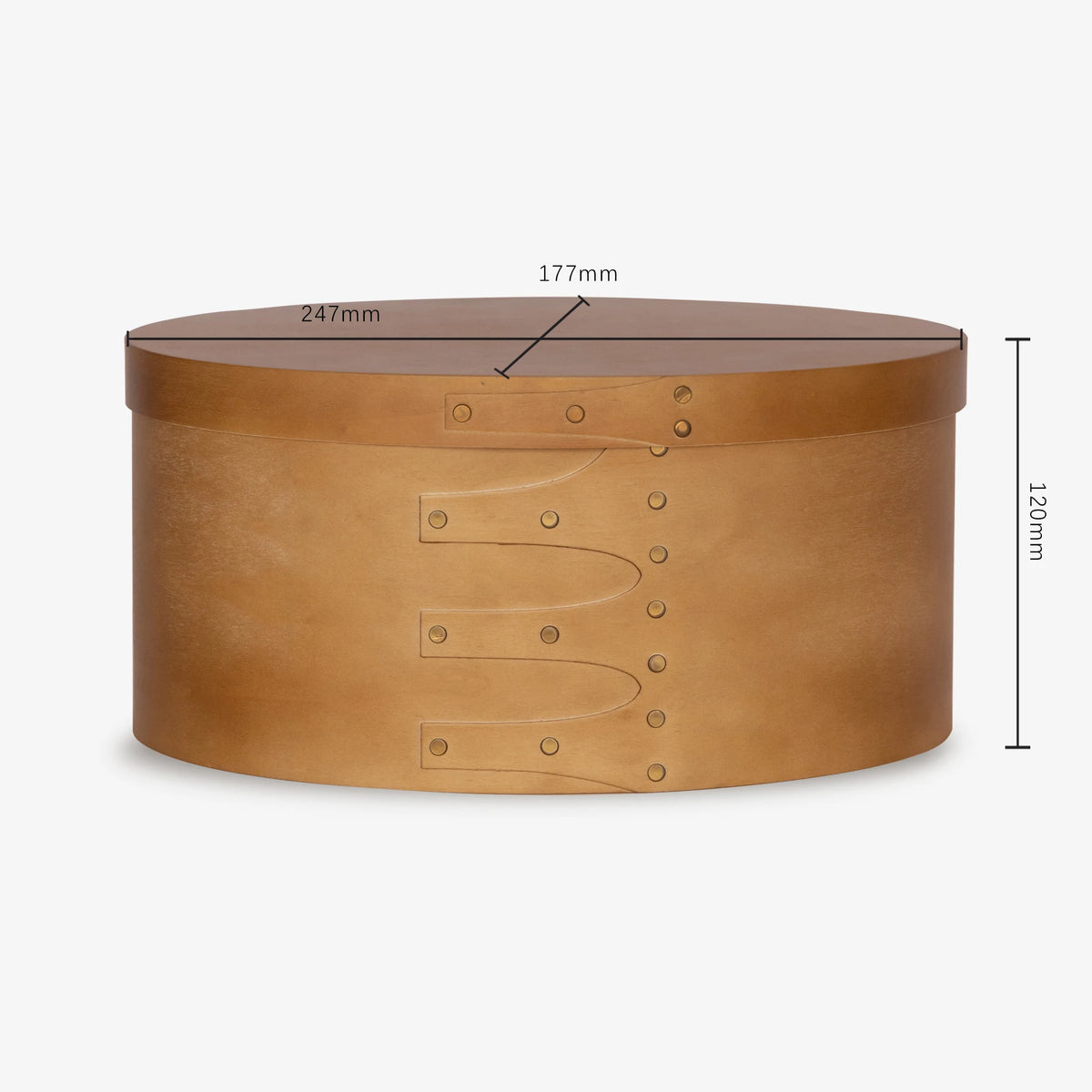 Oval Wooden Storage Box with Lid for Bedroom & Dresser | Vintage French-Style Keepsake & Jewellery Box | Decorative Organiser, 3 Sizes, 3 Colours