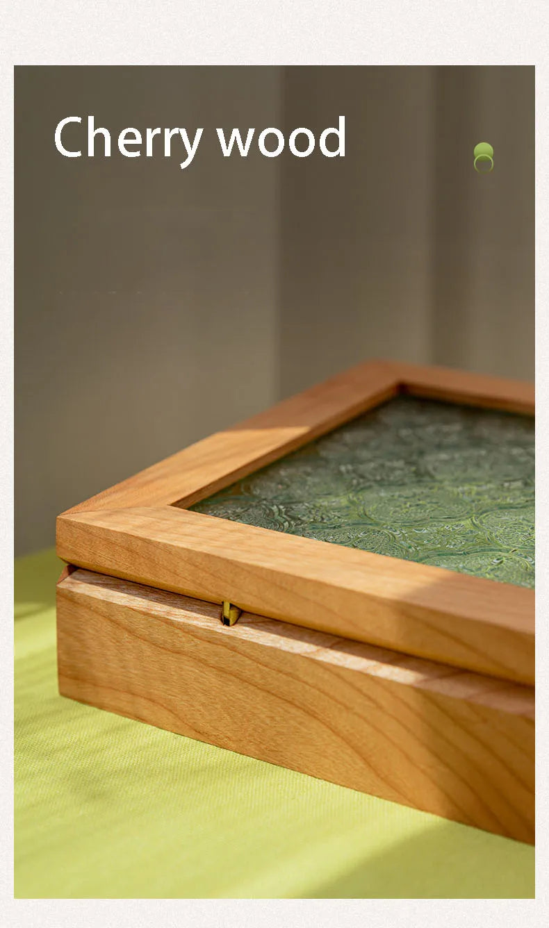 Solid Wood Jewellery Box for Dresser & Vanity | Modern Minimalist Organiser for Earrings, Necklaces & Bracelets | Portable Desktop Storage, 4 Styles