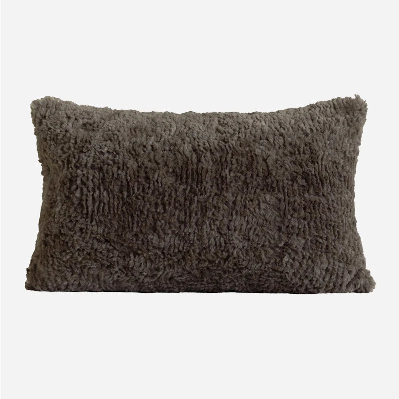 Textured Lumbar Pillow Cover 30x50cm for Bed & Sofa | Neutral Bedroom Decor | Modern Jacquard Cushion Cover in 6 Designs