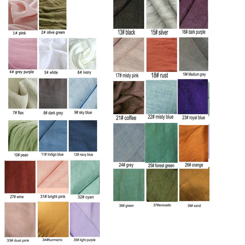 French Linen Duvet Cover for Bedroom | 100% Natural Linen Quilt Cover | Breathable Minimalist Bedroom Decor | 5 Sizes, 10 Colours
