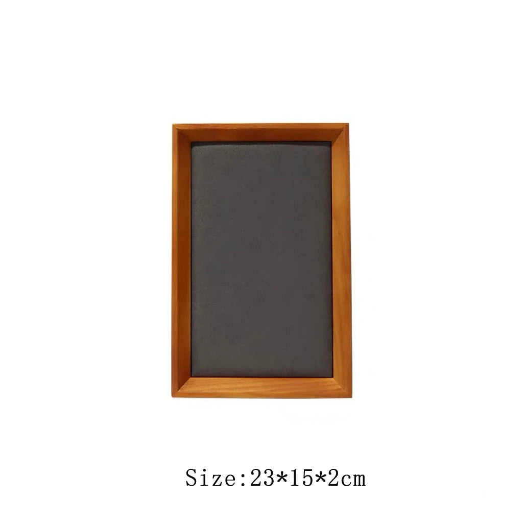 Velvet-Lined Wooden Jewellery Tray for Dresser & Vanity | Rectangular Ring, Earring & Bracelet Organiser | Desktop Storage Dish, 4 Styles