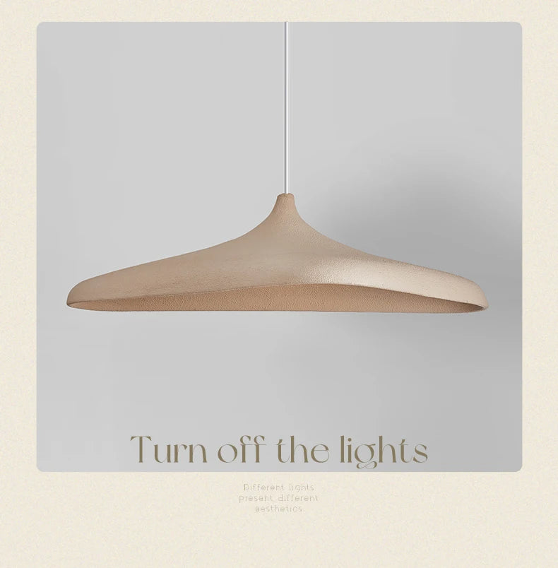 Wabi-Sabi Pendant Light for Dining Room, Living Room & Bedroom | Japanese-Style Hanging Ceiling Lamp | Statement Chandelier, 80cm or 100cm