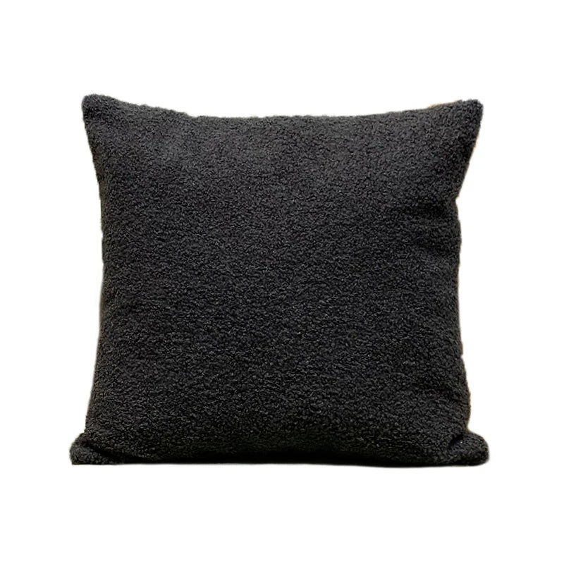 Teddy Faux Fur Throw Pillow Cover for Bedroom & Living Room Sofa | Plush Cozy Bedroom Decor | Nordic Neutral Cushion Cover in 11 Colours