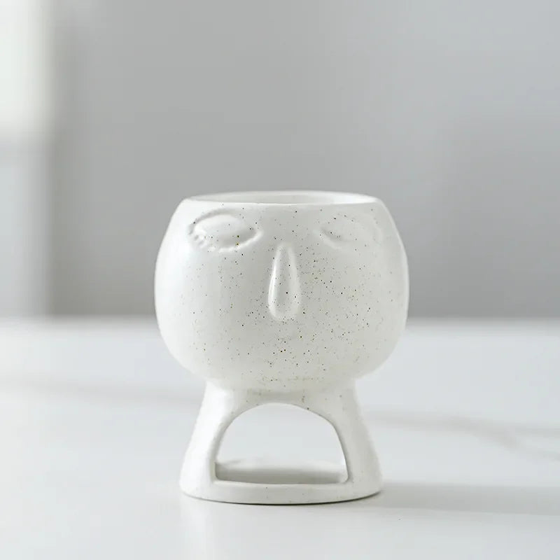 Ceramic Candle Holder & Essential Oil Burner for Living Room & Bedroom | Nordic Minimalist Aroma Diffuser | Calming Home Decor, 3 Styles