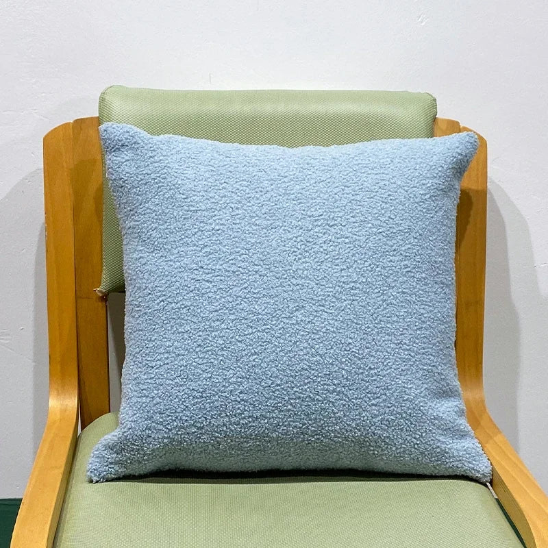 Teddy Faux Fur Throw Pillow Cover for Bedroom & Living Room Sofa | Plush Cozy Bedroom Decor | Nordic Neutral Cushion Cover in 11 Colours