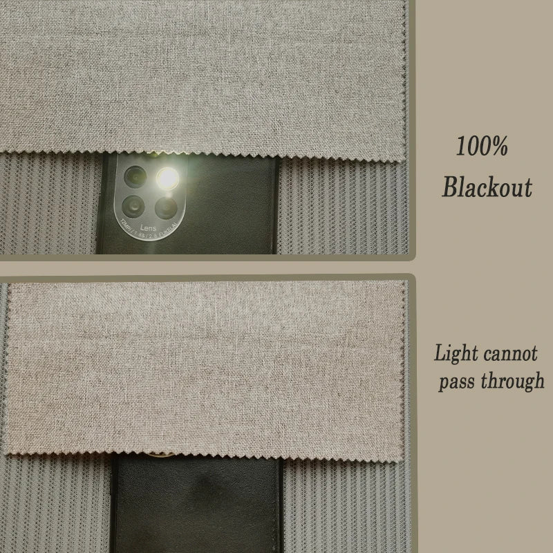 Linen Look Room Darkening Curtain for Bedroom & Living Room | Neutral Modern Window Drape | Sold Per Panel in Grey Coffee or Beige, 12 Sizes