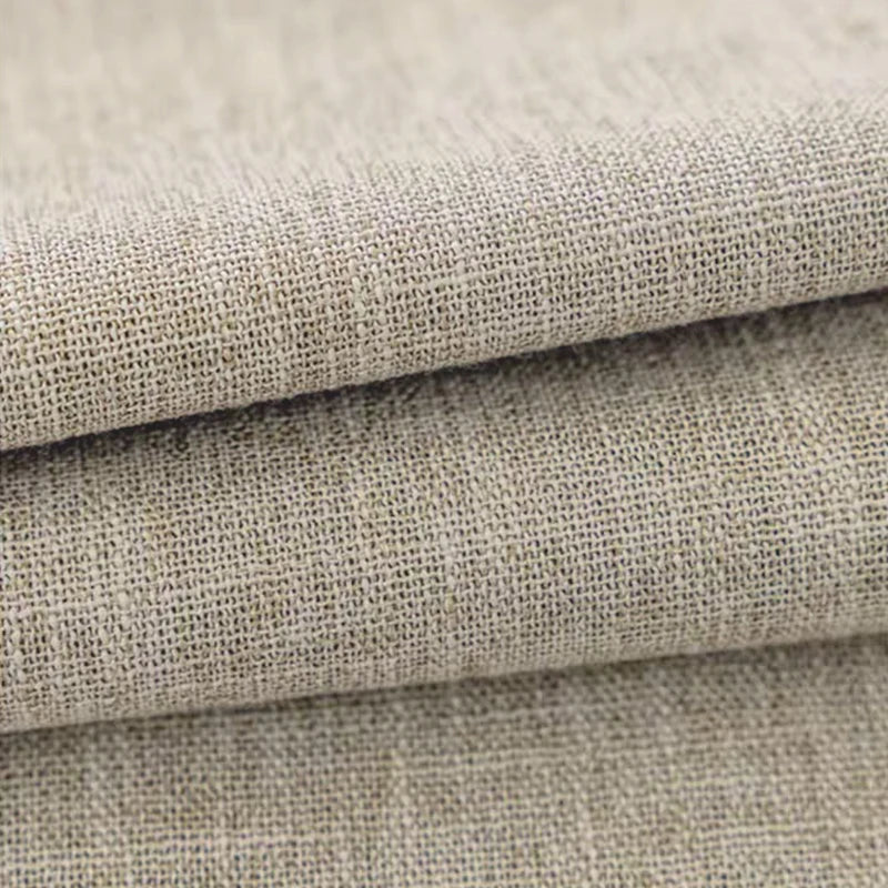 Linen Look Room Darkening Curtain for Bedroom & Living Room | Neutral Modern Window Drape | Sold Per Panel in Grey Coffee or Beige, 12 Sizes