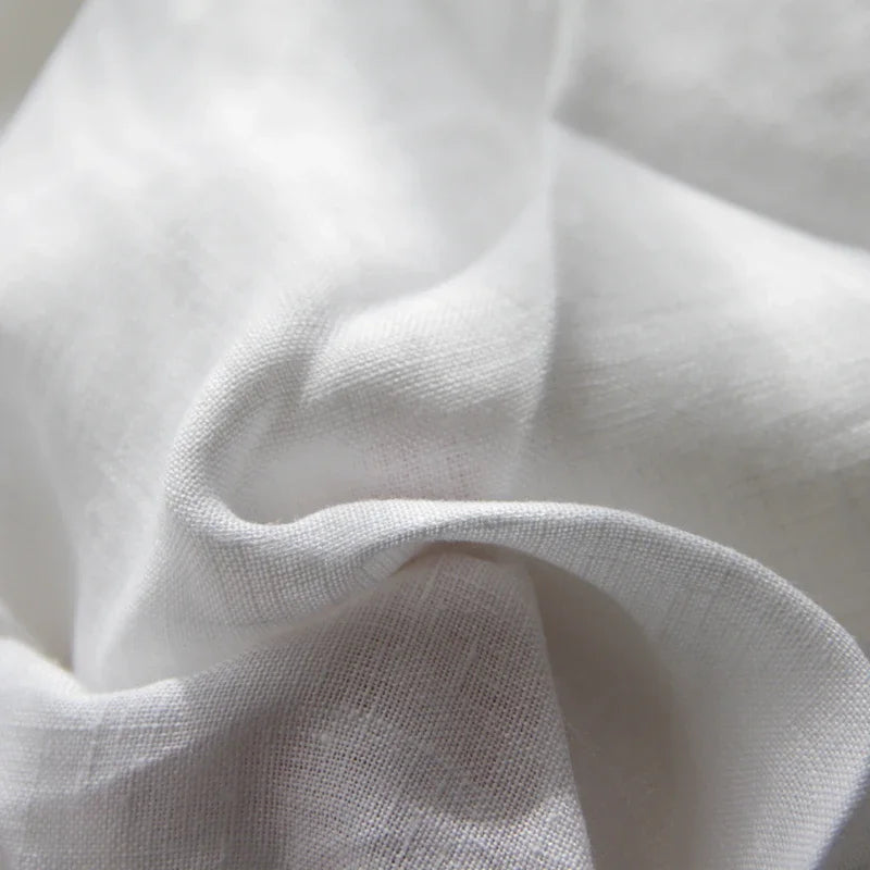 Stone Washed Linen Flat Sheet for Bed | 100% French Linen Bedding for Hot Sleepers | Breathable Neutral Bedroom Decor | 6 Sizes, 8 Colours