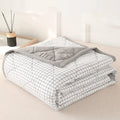 Lightweight Plaid Quilt for Bed & Sofa | Soft Washed Summer Comforter & Bedspread | Cozy Bedroom Decor in 5 Colours, 150x200 to 200x230cm