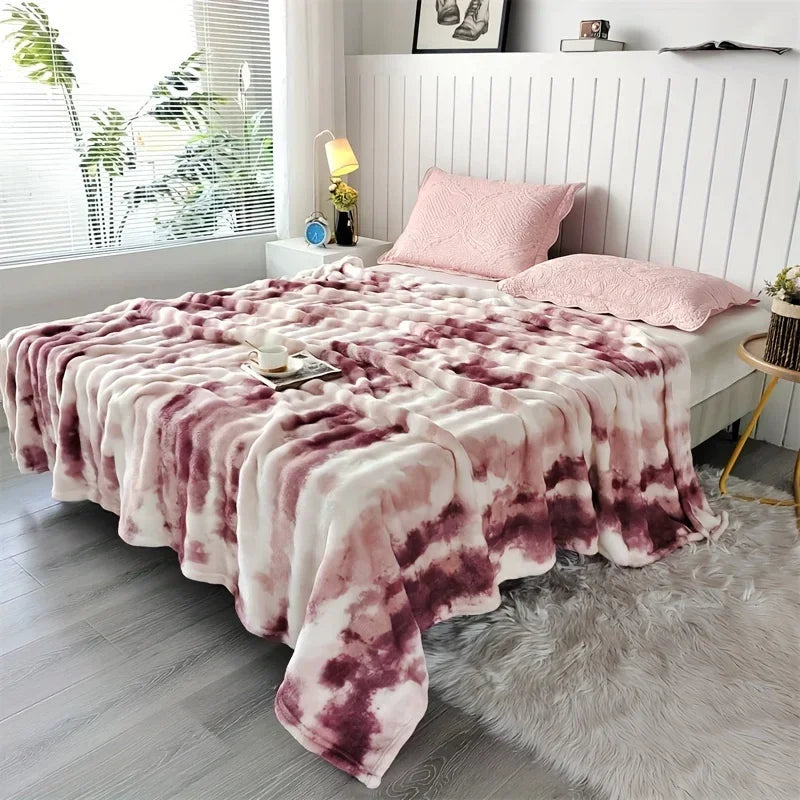 Faux Rabbit Fur Throw Blanket for Bed & Sofa | Plush Cozy Bedroom Decor | Anti-Pilling Soft Blanket | 6 Sizes, 70x100cm to 200x230cm