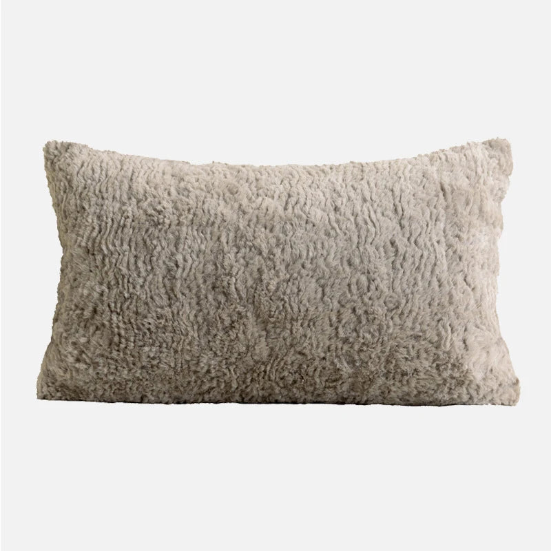 Textured Lumbar Pillow Cover 30x50cm for Bed & Sofa | Neutral Bedroom Decor | Modern Jacquard Cushion Cover in 6 Designs
