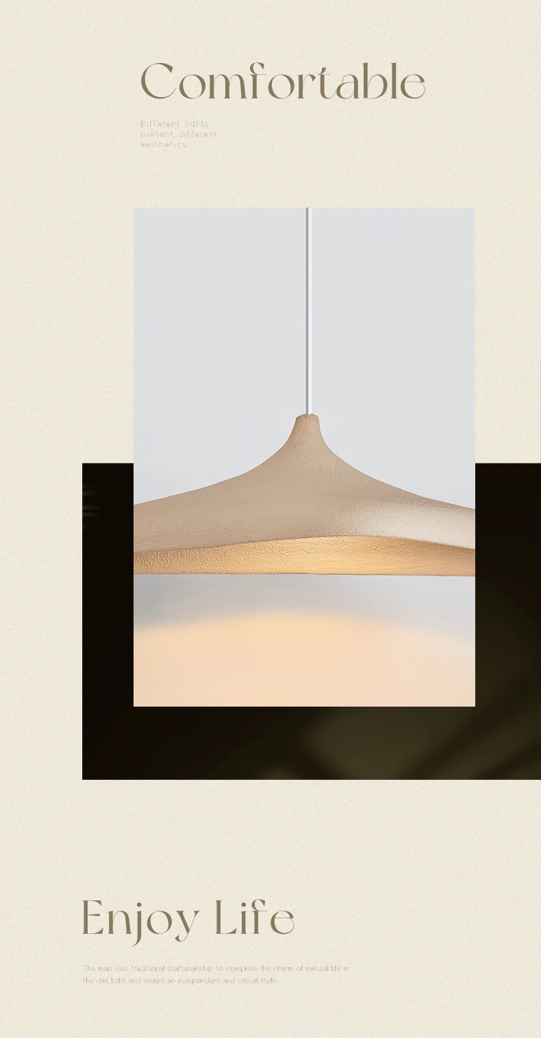 Wabi-Sabi Pendant Light for Dining Room, Living Room & Bedroom | Japanese-Style Hanging Ceiling Lamp | Statement Chandelier, 80cm or 100cm