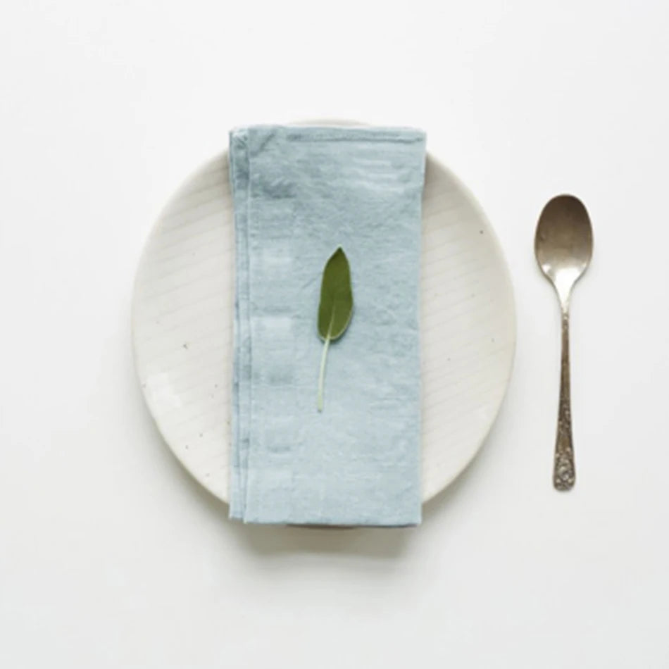 Pure Linen Napkins Set of 4 | 40x40cm Soft Washed Cloth Dinner Napkins, Reusable Kitchen & Dining Table Linen for Weddings & Parties, 16 Colours