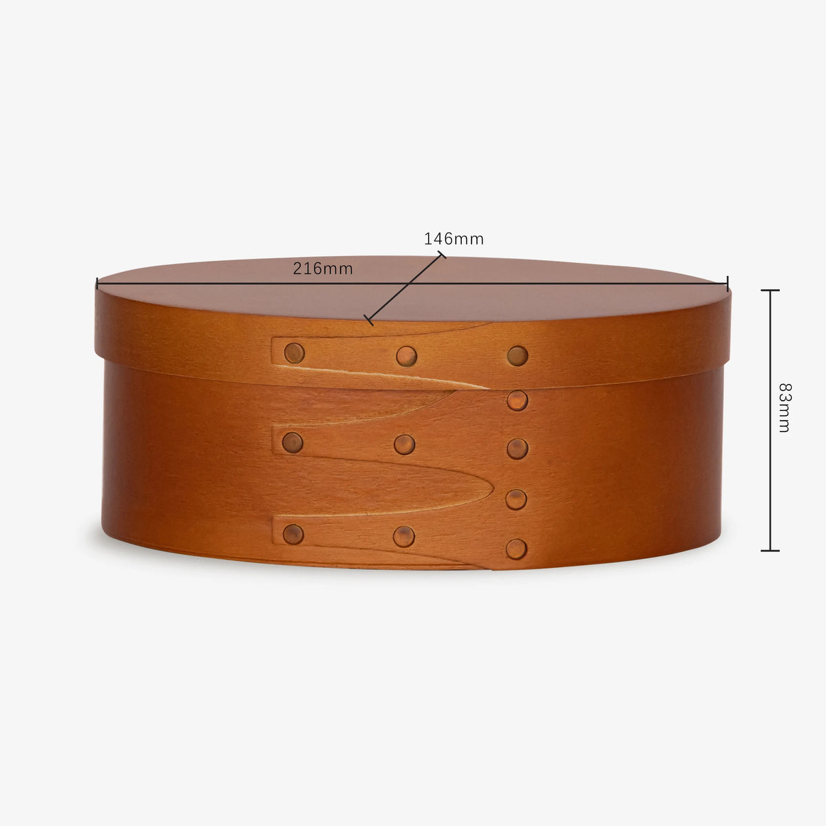 Oval Wooden Storage Box with Lid for Bedroom & Dresser | Vintage French-Style Keepsake & Jewellery Box | Decorative Organiser, 3 Sizes, 3 Colours