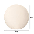 Round Teddy Faux Fur Cushion for Bedroom & Reading Nook | Cozy Bedroom Decor | Removable Washable Cover | With or Without Filling