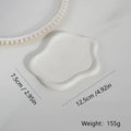 Ceramic Jewellery Dish for Dresser, Nightstand & Entryway | White Trinket Tray for Rings, Keys & Watches | Minimalist Gift in 4 Shapes