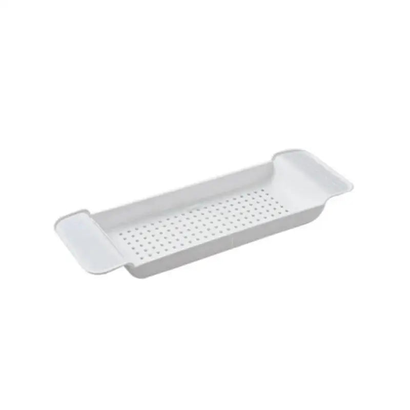 Extendable Bathtub Tray for Relaxing Baths | Bathtub Organiser with Book & Towel Holder | Minimalist Bath Caddy in Black or White