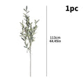 Silk Artificial Olive Branch with Fruit for Tall Vases | 113cm Bendable Faux Greenery Stem | Home & Wedding Decor, Single or 3-Pack