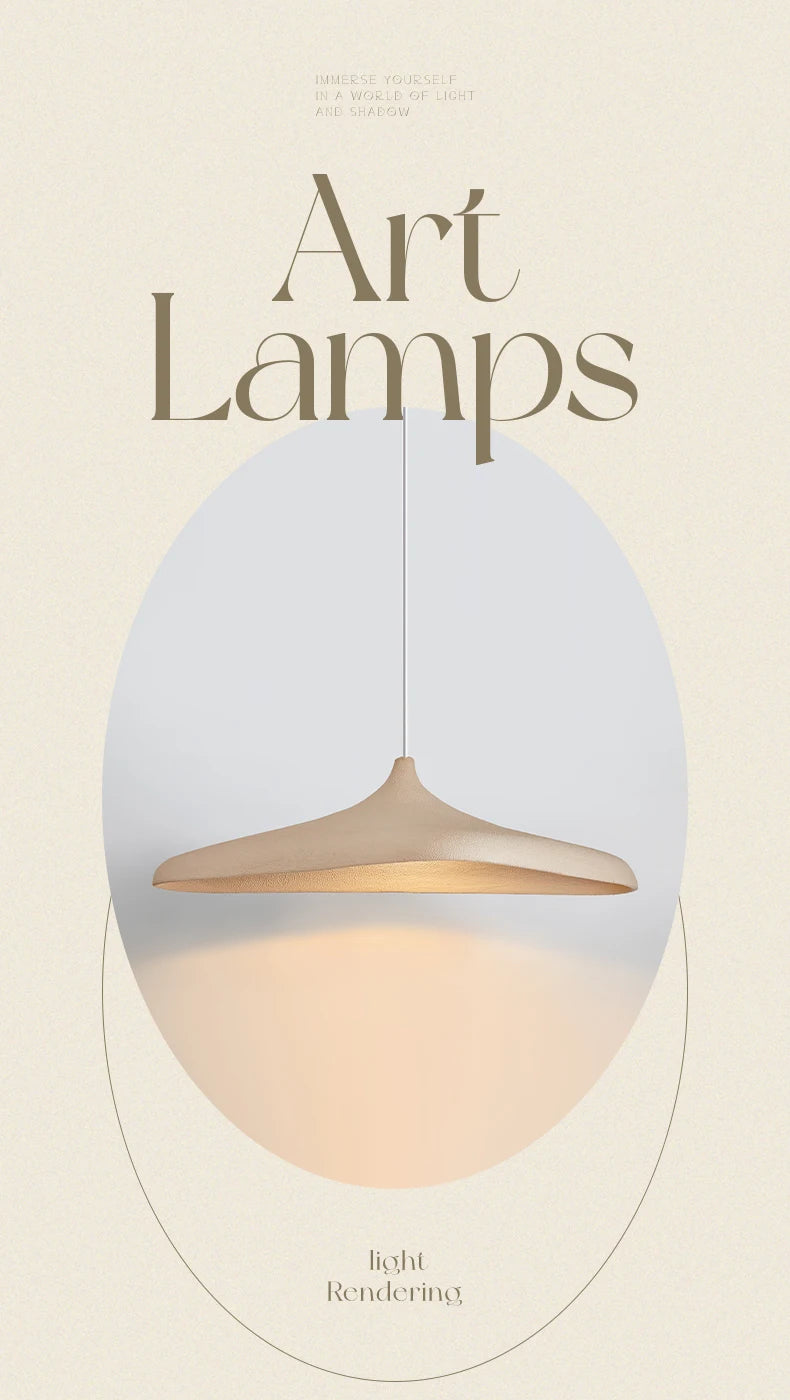 Wabi-Sabi Pendant Light for Dining Room, Living Room & Bedroom | Japanese-Style Hanging Ceiling Lamp | Statement Chandelier, 80cm or 100cm