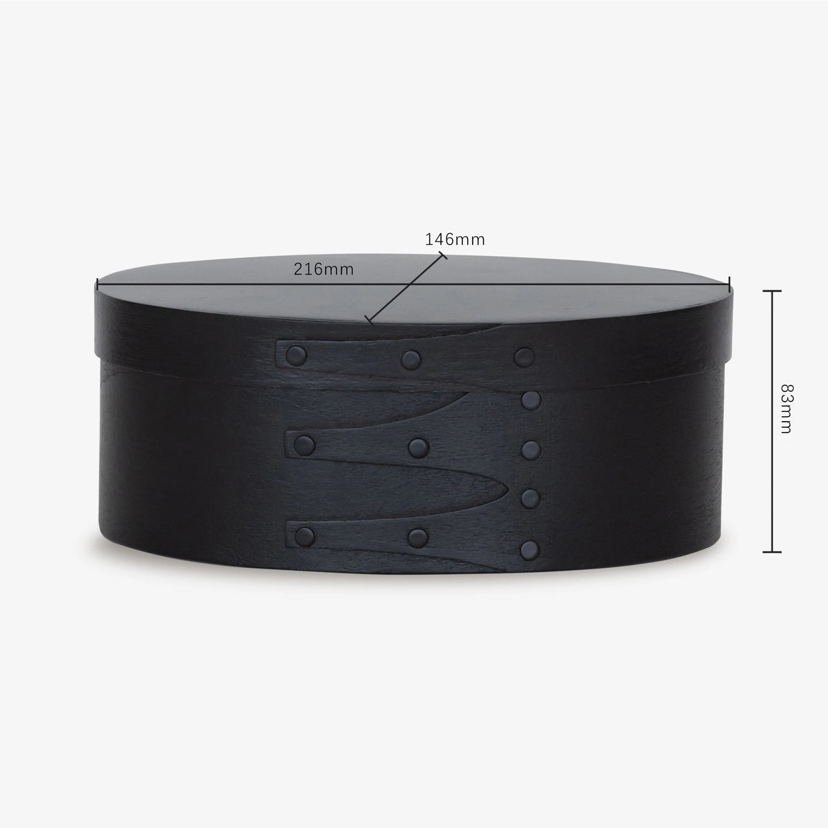 Oval Wooden Storage Box with Lid for Bedroom & Dresser | Vintage French-Style Keepsake & Jewellery Box | Decorative Organiser, 3 Sizes, 3 Colours