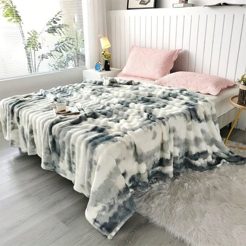 Faux Rabbit Fur Throw Blanket for Bed & Sofa | Plush Cozy Bedroom Decor | Anti-Pilling Soft Blanket | 6 Sizes, 70x100cm to 200x230cm
