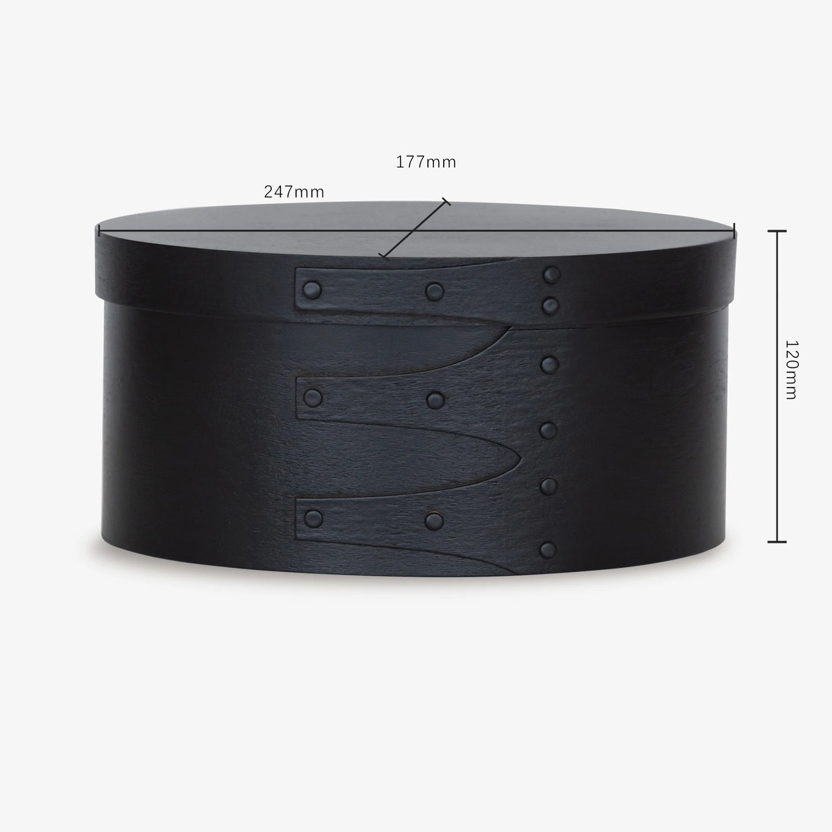 Oval Wooden Storage Box with Lid for Bedroom & Dresser | Vintage French-Style Keepsake & Jewellery Box | Decorative Organiser, 3 Sizes, 3 Colours