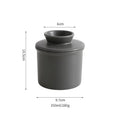 Ceramic Butter Dish with Lid for Kitchen & Dining Table | Round Butter Keeper & Cheese Holder | Minimalist Ceramic Tableware, 2 Styles