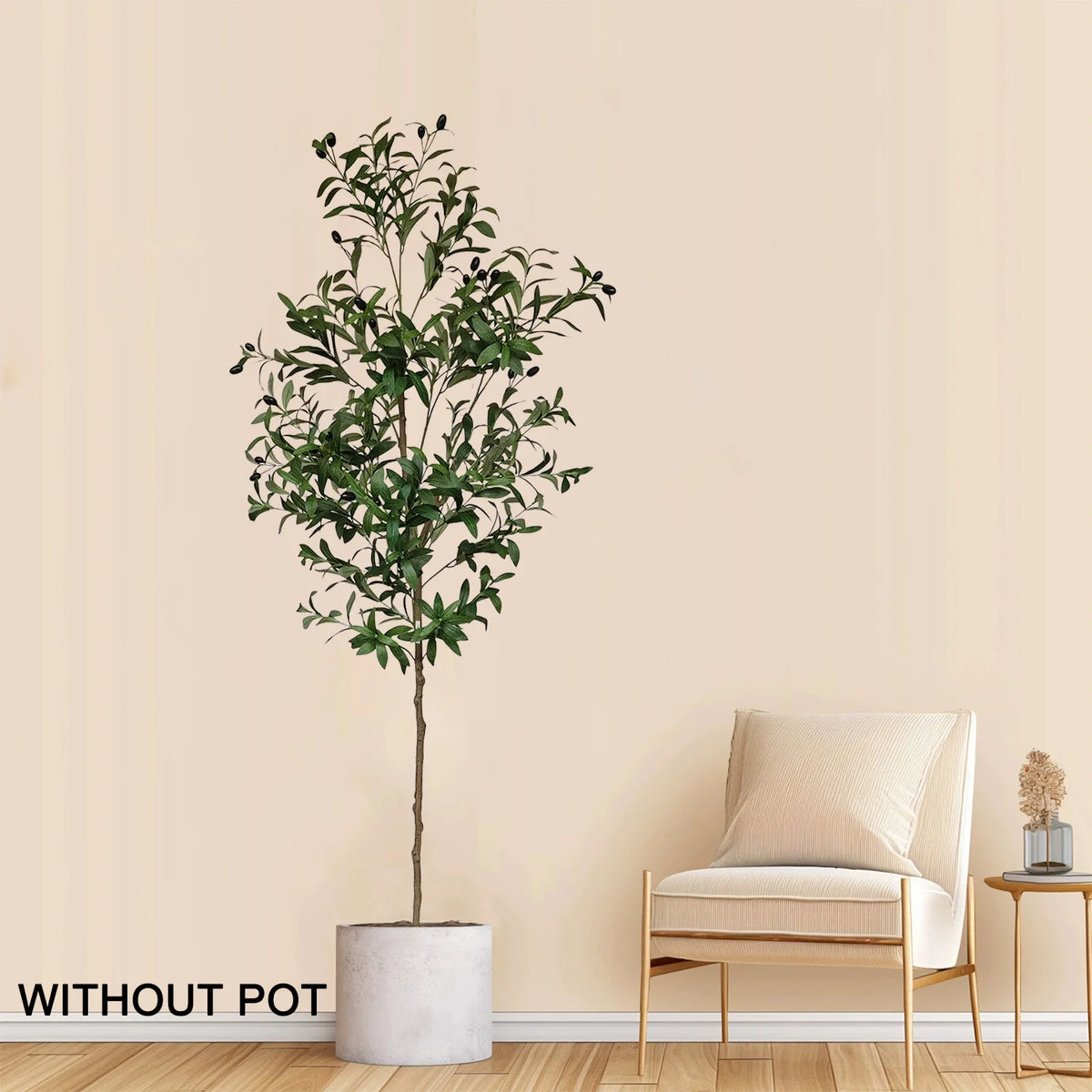 Artificial Olive Tree for Living Room, Balcony & Patio | 120–180cm Faux Indoor Outdoor Plant | Realistic Fake Tree for Home & Garden Decor