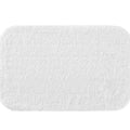Cotton Bath Mat for Bathroom & Shower | Thick Plush Hotel Style Bath Rug | Absorbent Anti Slip Floor Mat in White, 40x60cm
