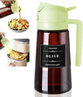 Glass Olive Oil Sprayer & Dispenser for Cooking & Air Fryer | 2 in 1 Pour & Spray Oil Bottle 470ml | Leakproof Kitchen Essential in 3 Colours