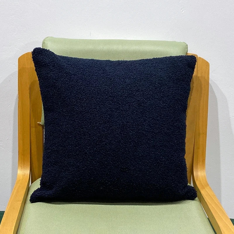 Teddy Faux Fur Throw Pillow Cover for Bedroom & Living Room Sofa | Plush Cozy Bedroom Decor | Nordic Neutral Cushion Cover in 11 Colours