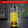 Glass Pitcher with Sealed Lid | 1L, 1.2L & 1.5L Beverage Jug for Hot & Cold Water, Iced Tea & Juice, Kitchen & Dining
