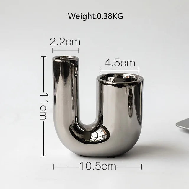 White Ceramic Candlestick Holder for Living Room & Wedding Tables | Nordic Handmade Candle Holder Ornament | Modern Minimalist Decor, 6 Styles