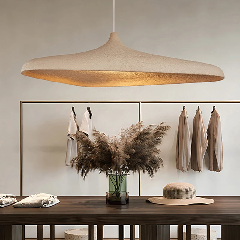 Wabi-Sabi Pendant Light for Dining Room, Living Room & Bedroom | Japanese-Style Hanging Ceiling Lamp | Statement Chandelier, 80cm or 100cm