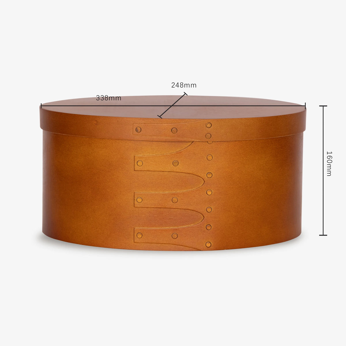 Oval Wooden Storage Box with Lid for Bedroom & Dresser | Vintage French-Style Keepsake & Jewellery Box | Decorative Organiser, 3 Sizes, 3 Colours