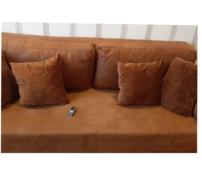 Dark Brown Velvet Throw Pillow Cover for Sofa & Bed | Super-Soft Cozy Bedroom Decor | Hidden Zipper | 4 Sizes from 30x50 to 50x50cm