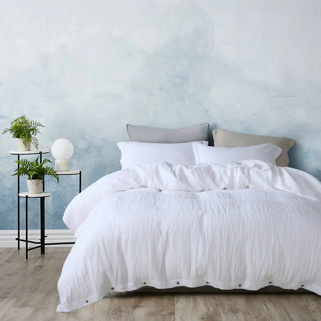 French Linen Duvet Cover for Bedroom | 100% Natural Linen Quilt Cover | Breathable Minimalist Bedroom Decor | 5 Sizes, 10 Colours