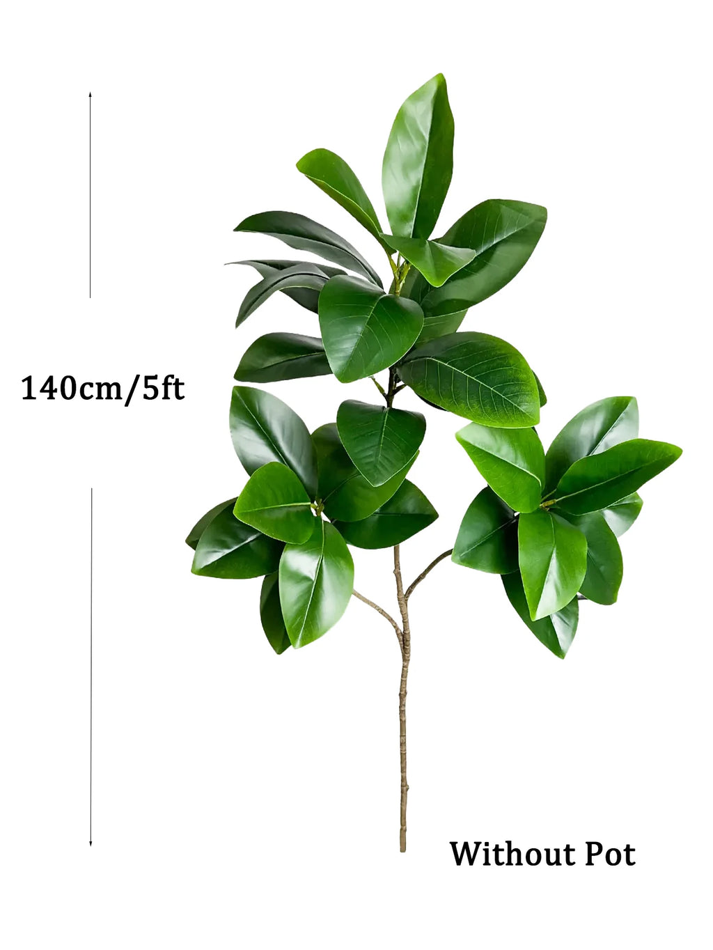 Artificial Ficus Tree for Living Room, Office & Patio | Realistic Faux Rubber Plant | Indoor Outdoor Artificial Plants, 70cm to 140cm