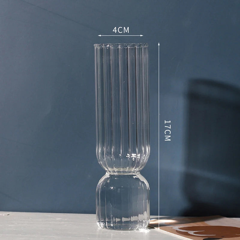 Small Nordic Glass Vase | Coloured Bud Vase for Flower Arrangement, Living Room, Dining Table & Home Decor, 6 Colours